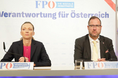 FPÖ-Verfassungssprecherin Susanne Fürst und -Generalsekretär Christian Hafenecker präsentierten brisante Daten zur Ausländerkriminalität in Österreich.