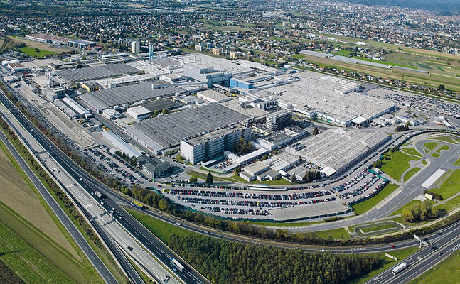 Magna-Steyr-Fahrzeugtechnik-Werk bei Graz. 