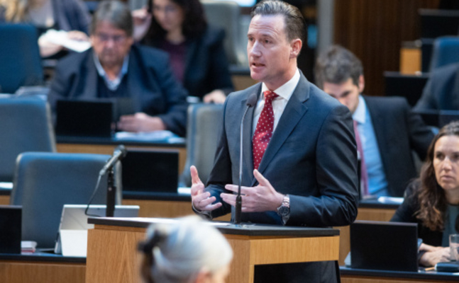 FPÖ-Wehrsprecher Volker Reifenberger im Nationalrat.